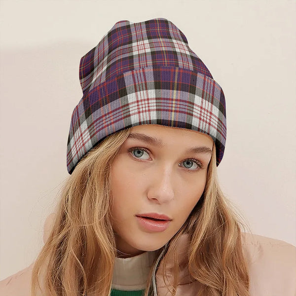 Cameron of Erracht Dress #2 Weathered 2 Clan Badge Tartan Knitted Beanie