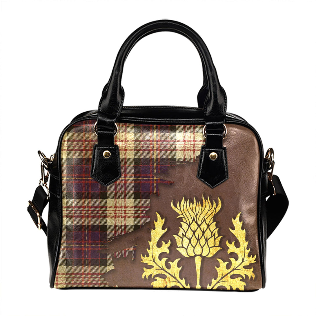 Cameron of Erracht Dress #2 Weathered 2 Tartan Shoulder Handbag Thistle Oldest Style