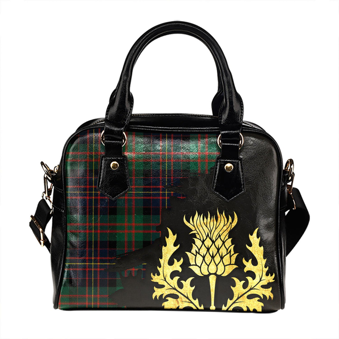 Cameron of Erracht Modern 2 Tartan Shoulder Handbag Thistle Oldest Style