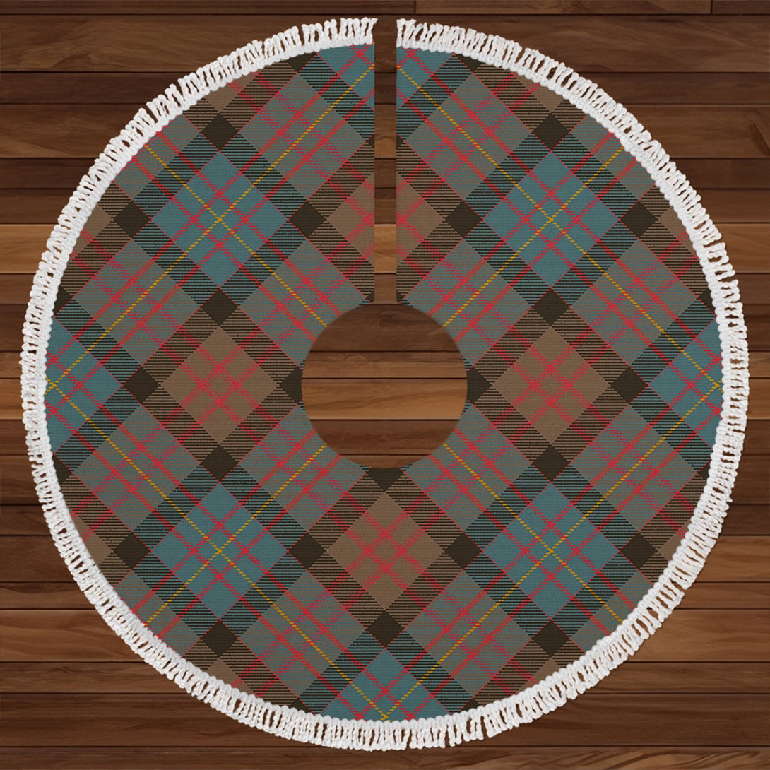 Cameron of Erracht Weathered 2 Clan Badge Tartan Christmas Tree Skirt