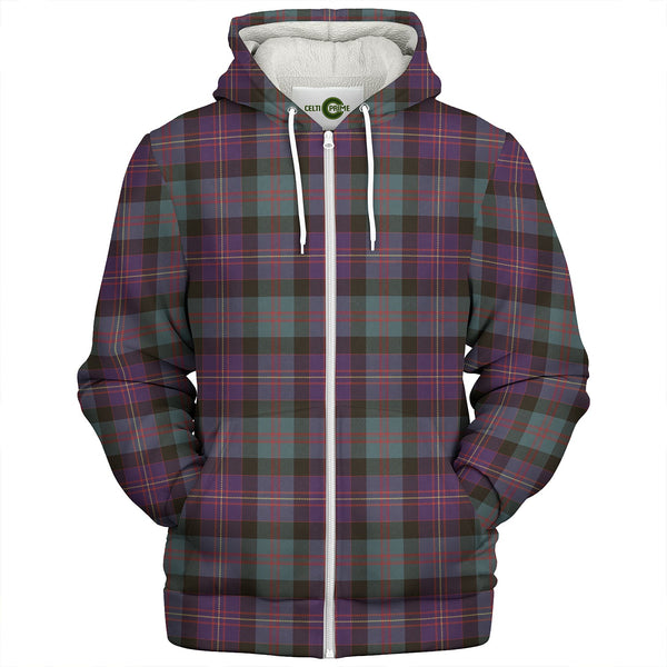 Cameron of Erracht #3 Weathered 2 Clan Badge Tartan Sherpa Hoodie