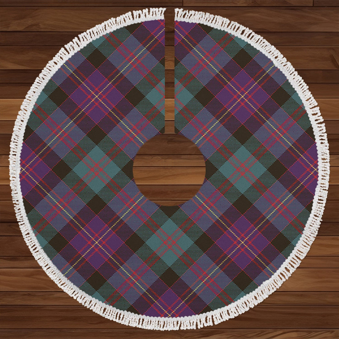 Cameron of Erracht #3 Weathered 2 Clan Badge Tartan Christmas Tree Skirt