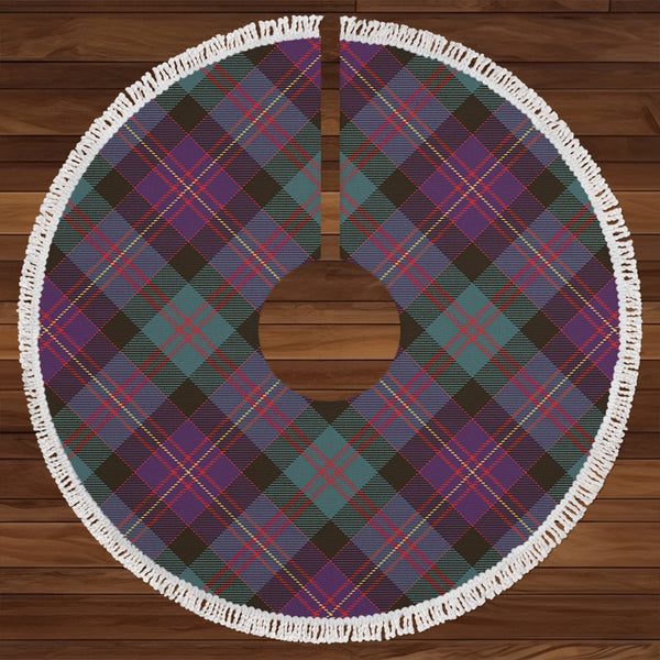 Cameron of Erracht #3 Weathered 2 Clan Badge Tartan Christmas Tree Skirt