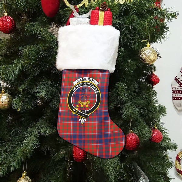 Cameron of Locheil Modern 2 Clan Badge Tartan Christmas Stocking