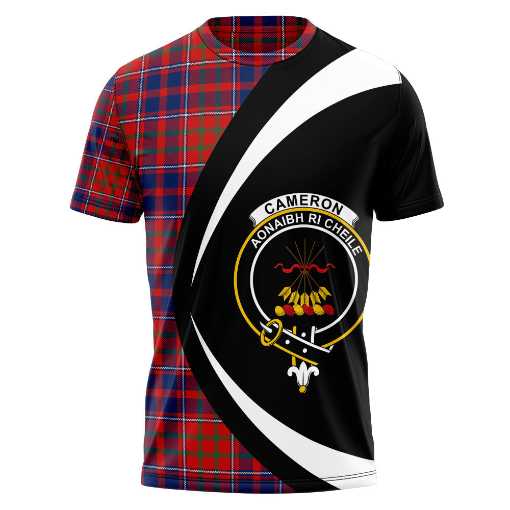 Cameron of Locheil Modern 2 Clan Badge Tartan T-Shirt Circle Style Personalized