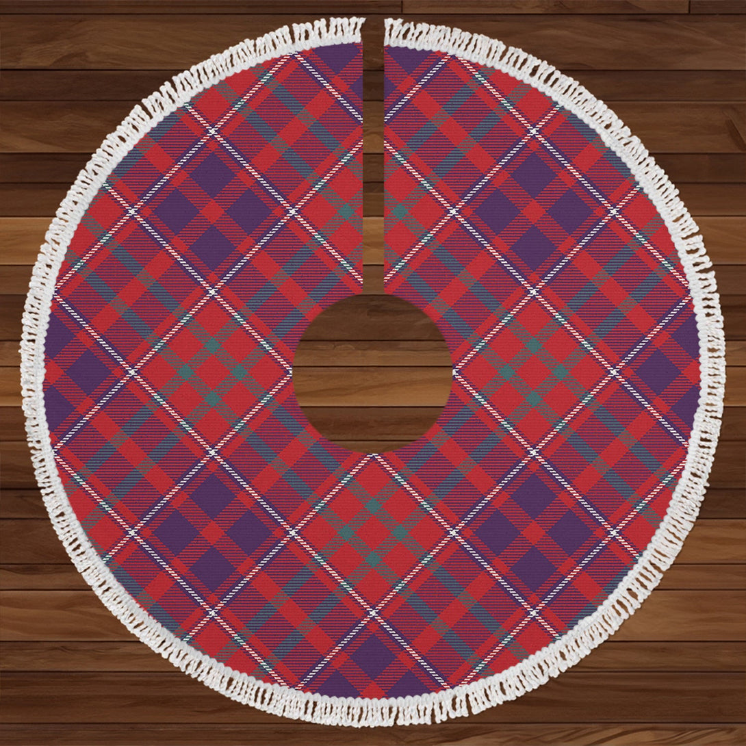 Cameron of Locheil Weathered 2 Clan Badge Tartan Christmas Tree Skirt