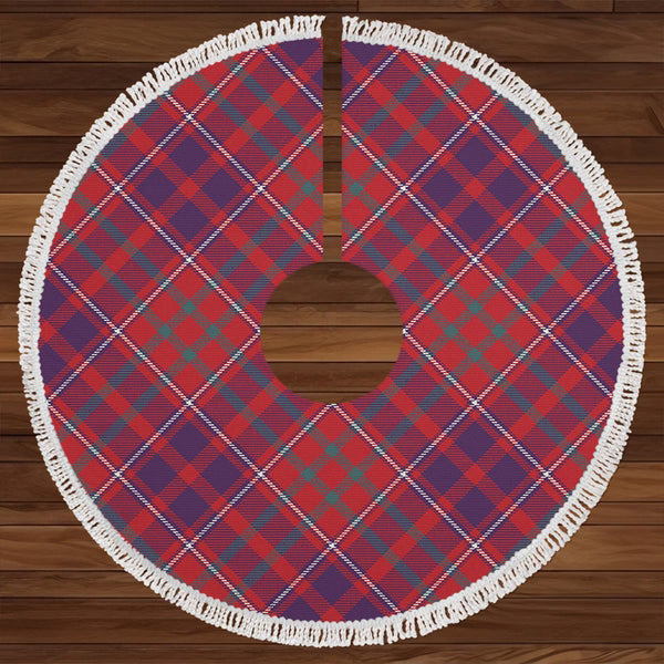 Cameron of Locheil Weathered 2 Clan Badge Tartan Christmas Tree Skirt