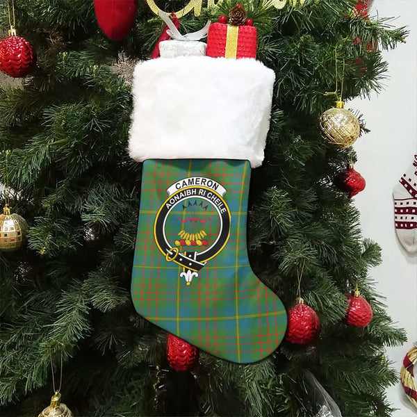 Cameron of Lochiel Hunting Ancient 2 Clan Badge Tartan Christmas Stocking