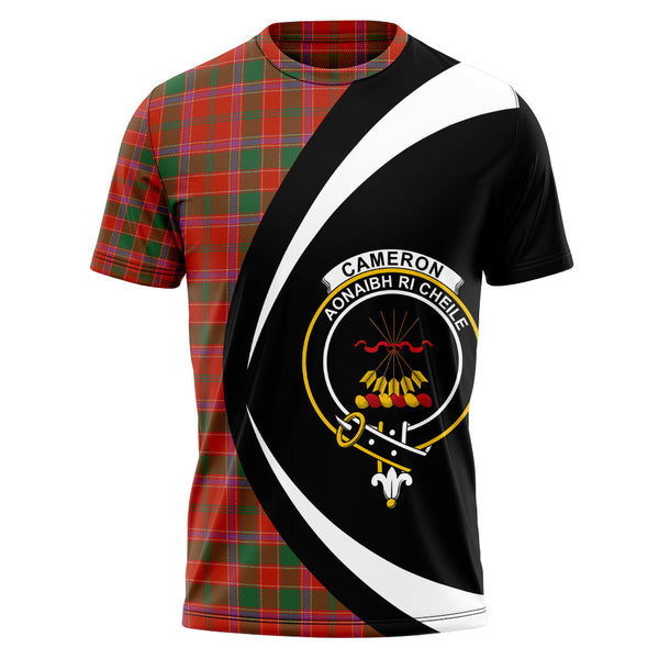 Cameron of Lochiel #2 Ancient 2 Clan Badge Tartan T-Shirt Circle Style Personalized