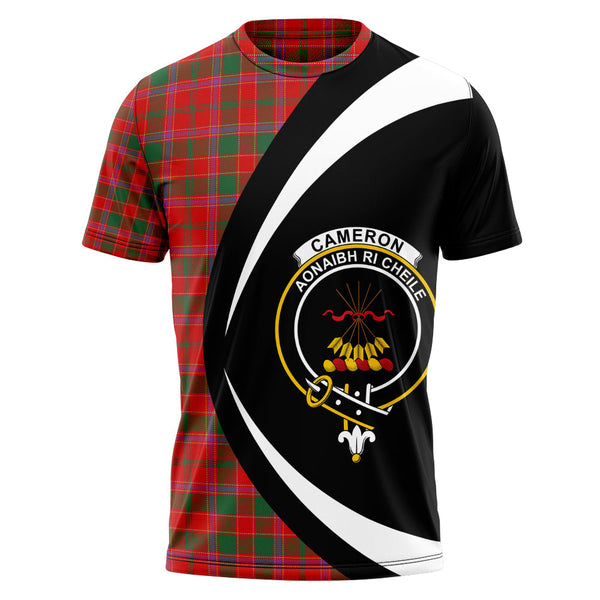 Cameron of Lochiel #2 Modern 2 Clan Badge Tartan T-Shirt Circle Style Personalized