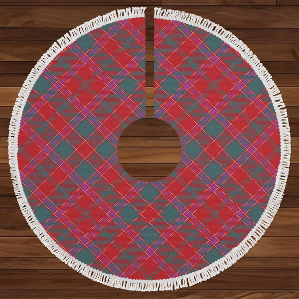 Cameron of Lochiel #2 Weathered 2 Clan Badge Tartan Christmas Tree Skirt