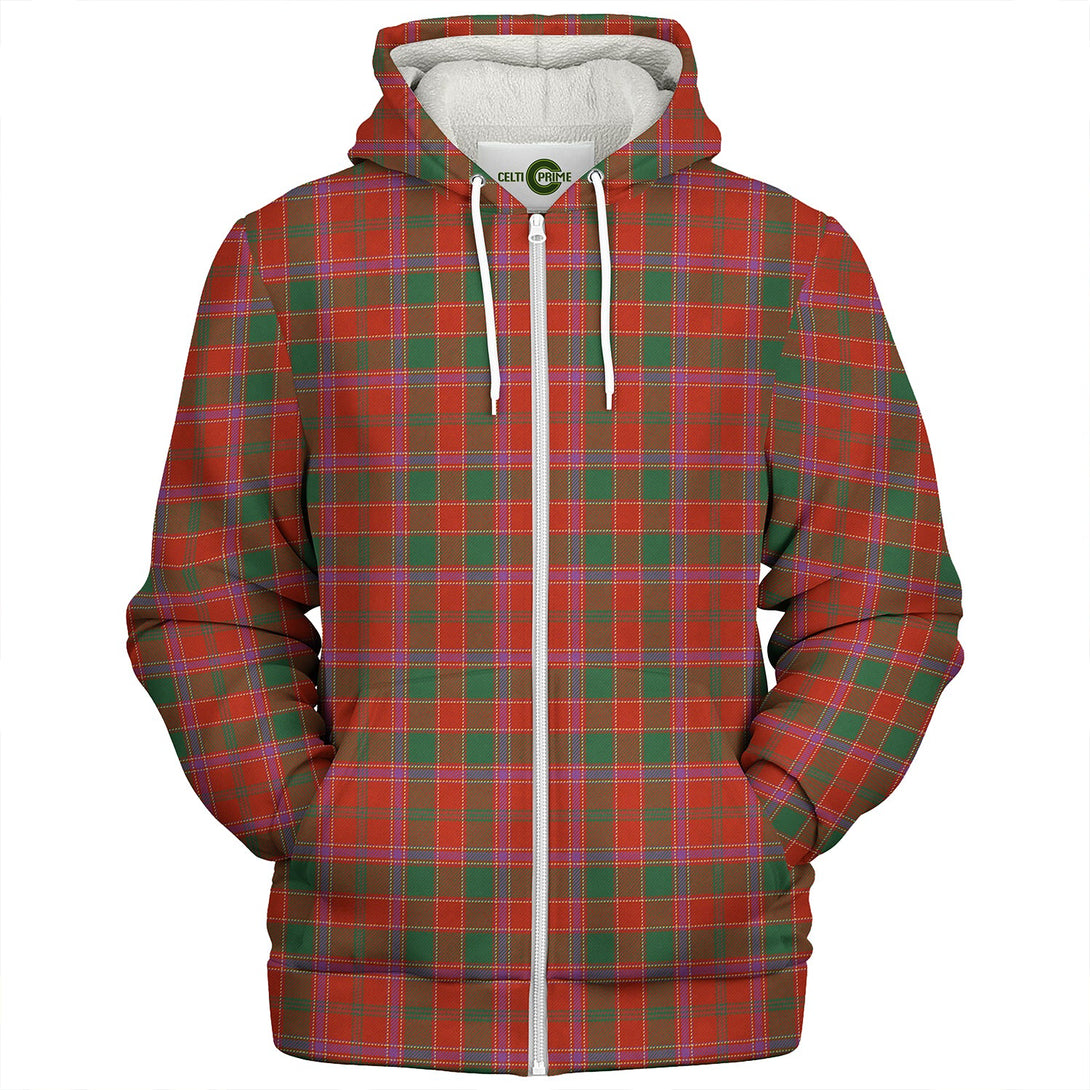 Cameron of Lochiel #2 (Munro #2) Ancient Clan Badge Tartan Sherpa Hoodie