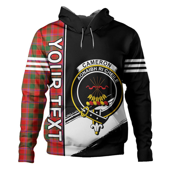 Cameron of Lochiel #2 (Munro #2) Modern Clan Badge Tartan Hoodie Quarter Style Personalized