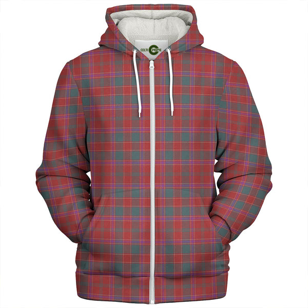 Cameron of Lochiel #2 (Munro #2) Weathered Clan Badge Tartan Sherpa Hoodie