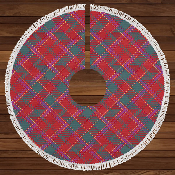 Cameron of Lochiel #2 (Munro #2) Weathered Clan Badge Tartan Christmas Tree Skirt