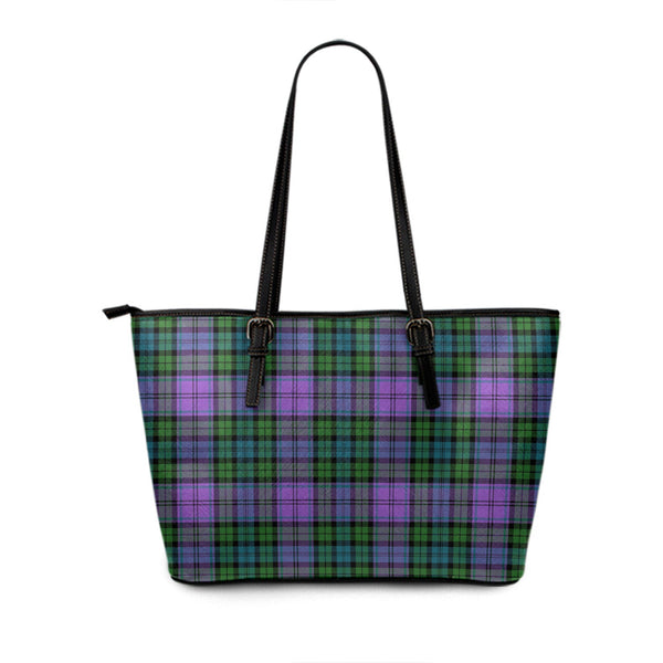 Campbell 42nd Dress Balhousie Ancient Tartan Leather Tote Bag