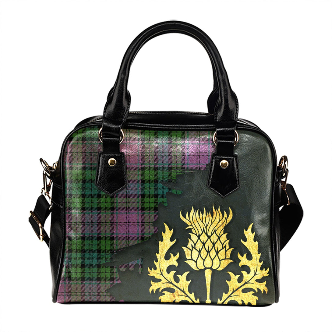 Campbell 42nd Dress Balhousie Ancient Tartan Shoulder Handbag Thistle Oldest Style