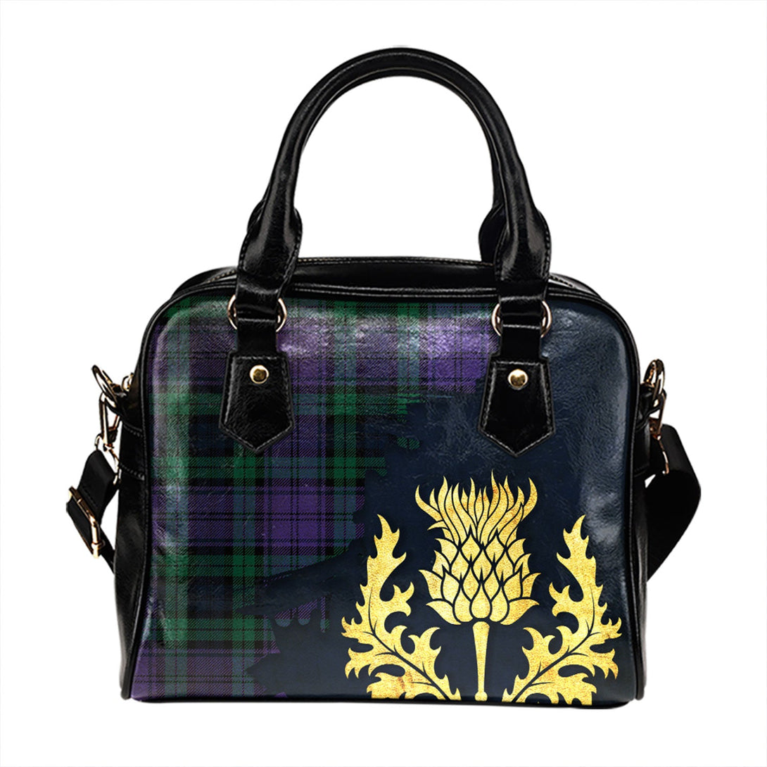 Campbell 42nd Dress Balhousie Modern Tartan Shoulder Handbag Thistle Oldest Style