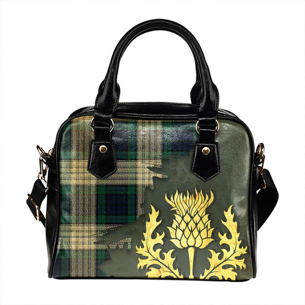 Campbell 42nd Dress Modern Tartan Shoulder Handbag Thistle Oldest Style