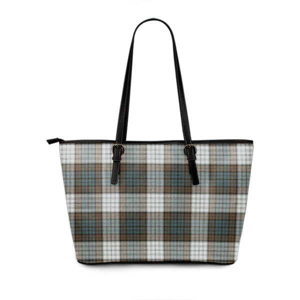 Campbell 42nd Dress Weathered Tartan Leather Tote Bag