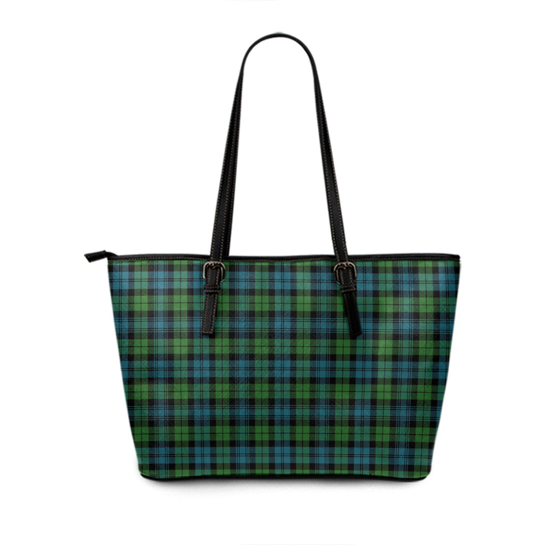 Campbell Ancient Tartan Leather Tote Bag