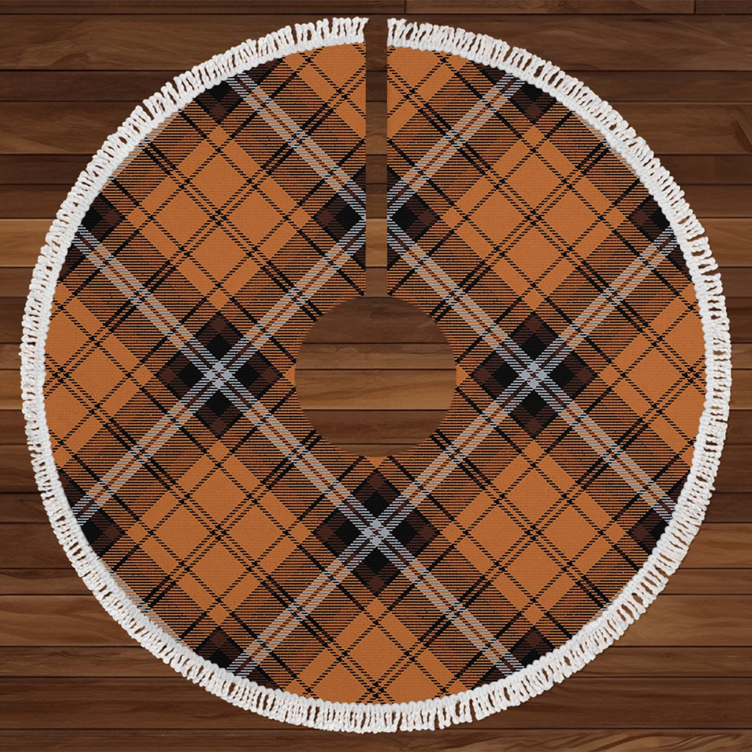 Campbell Camel Modern Tartan Christmas Tree Skirt