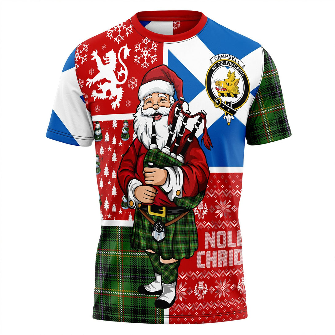 Campbell Marquis of Lorne Ancient 2 Clan Badge Tartan T-Shirt Scotland Christmas Santa