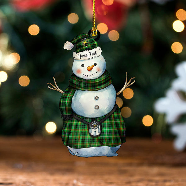 Campbell Marquis of Lorne Ancient 2 Clan Badge Tartan Wood Acrylic Ornament Snowman Warrior Personalized