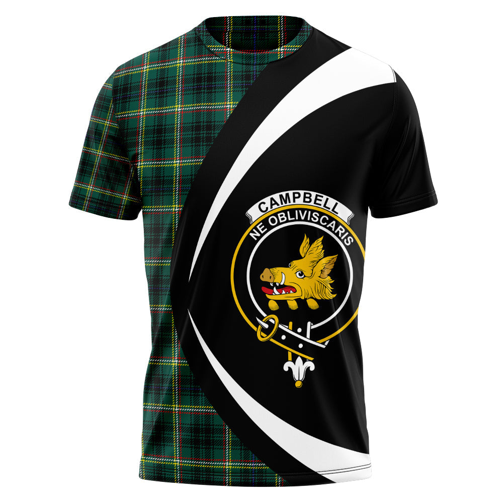 Campbell Marquis of Lorne Modern 2 Clan Badge Tartan T-Shirt Circle Style Personalized