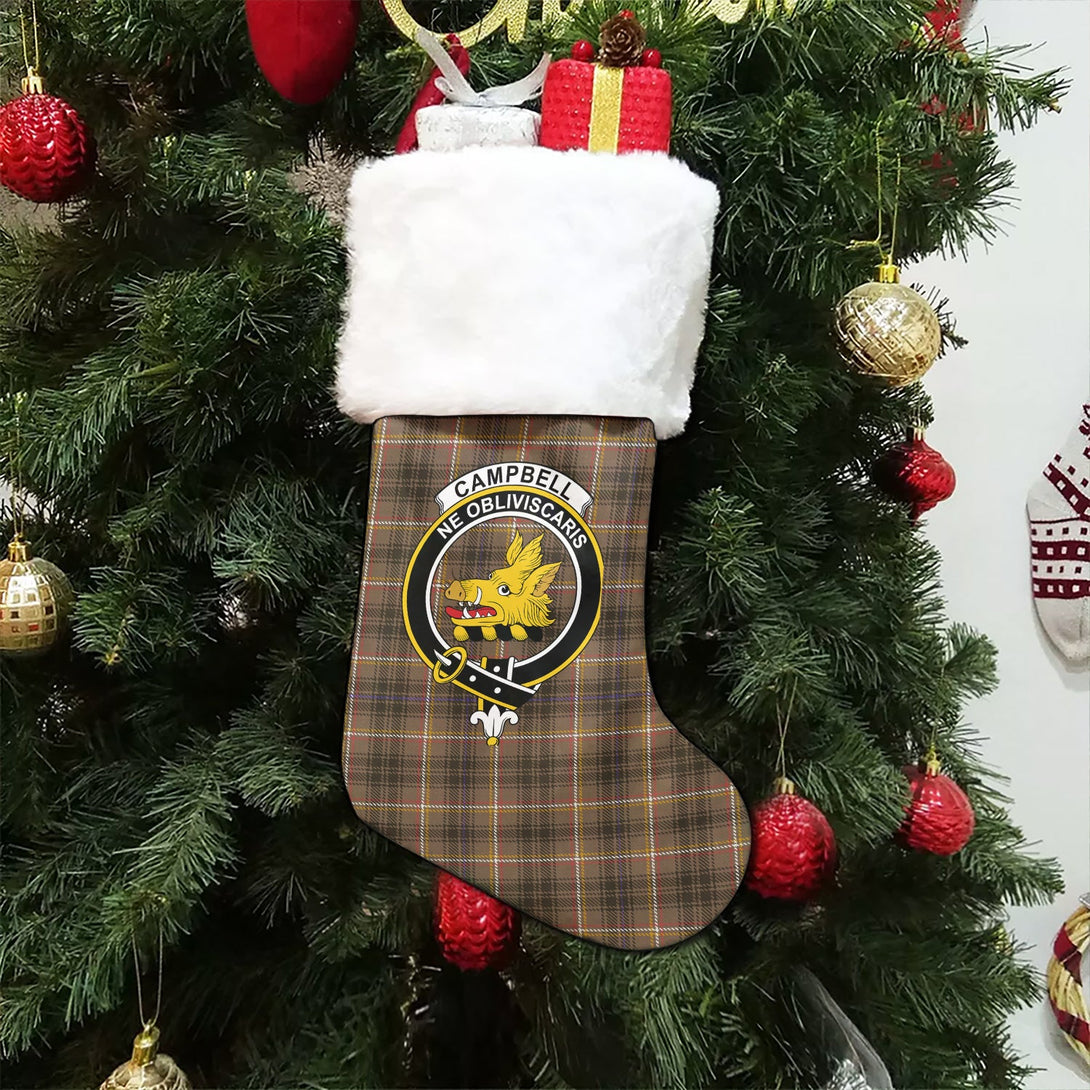 Campbell Marquis of Lorne Weathered 2 Clan Badge Tartan Christmas Stocking