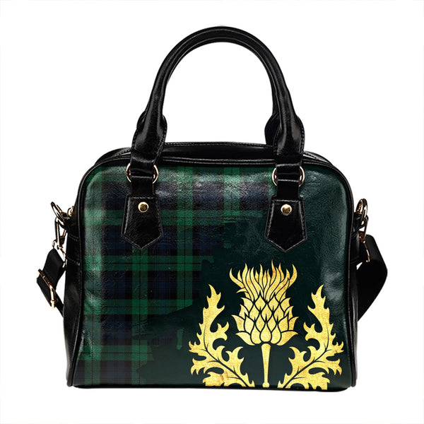 Campbell Modern 2 Tartan Shoulder Handbag Thistle Oldest Style