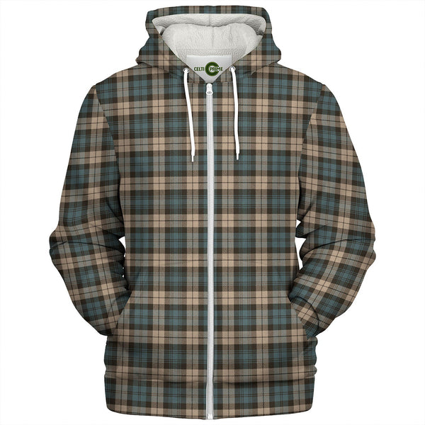 Campbell Weathered Tartan Sherpa Hoodie