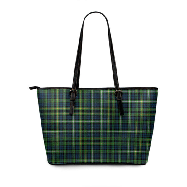 Campbell of Argyll 1815 Modern Tartan Leather Tote Bag