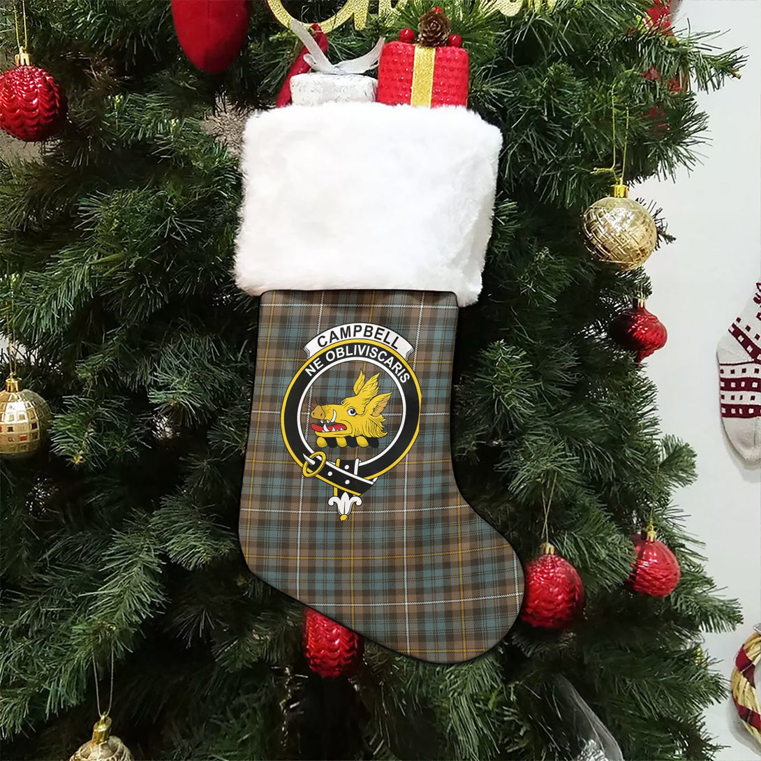 Campbell of Argyll Weathered 2 Clan Badge Tartan Christmas Stocking