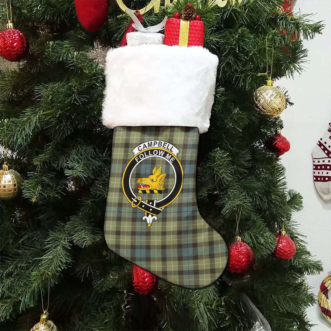 Campbell of Breadalbane 1819 Weathered 2 Clan Badge Tartan Christmas Stocking