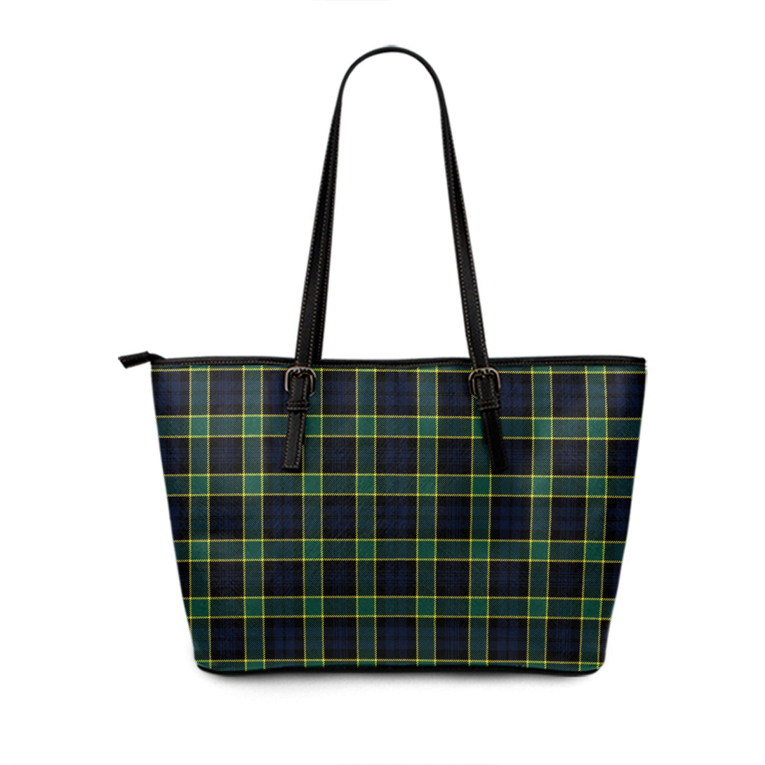 Campbell of Breadalbane Modern Tartan Leather Tote Bag