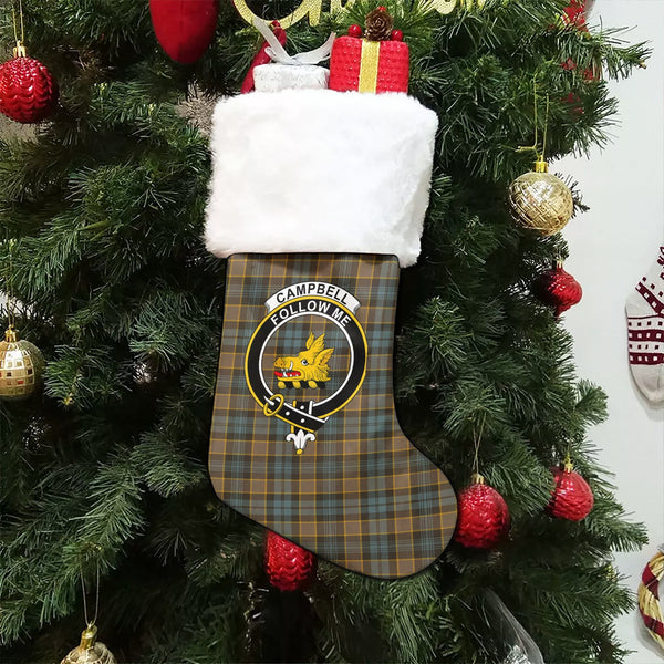 Campbell of Breadalbane Weathered 2 Clan Badge Tartan Christmas Stocking