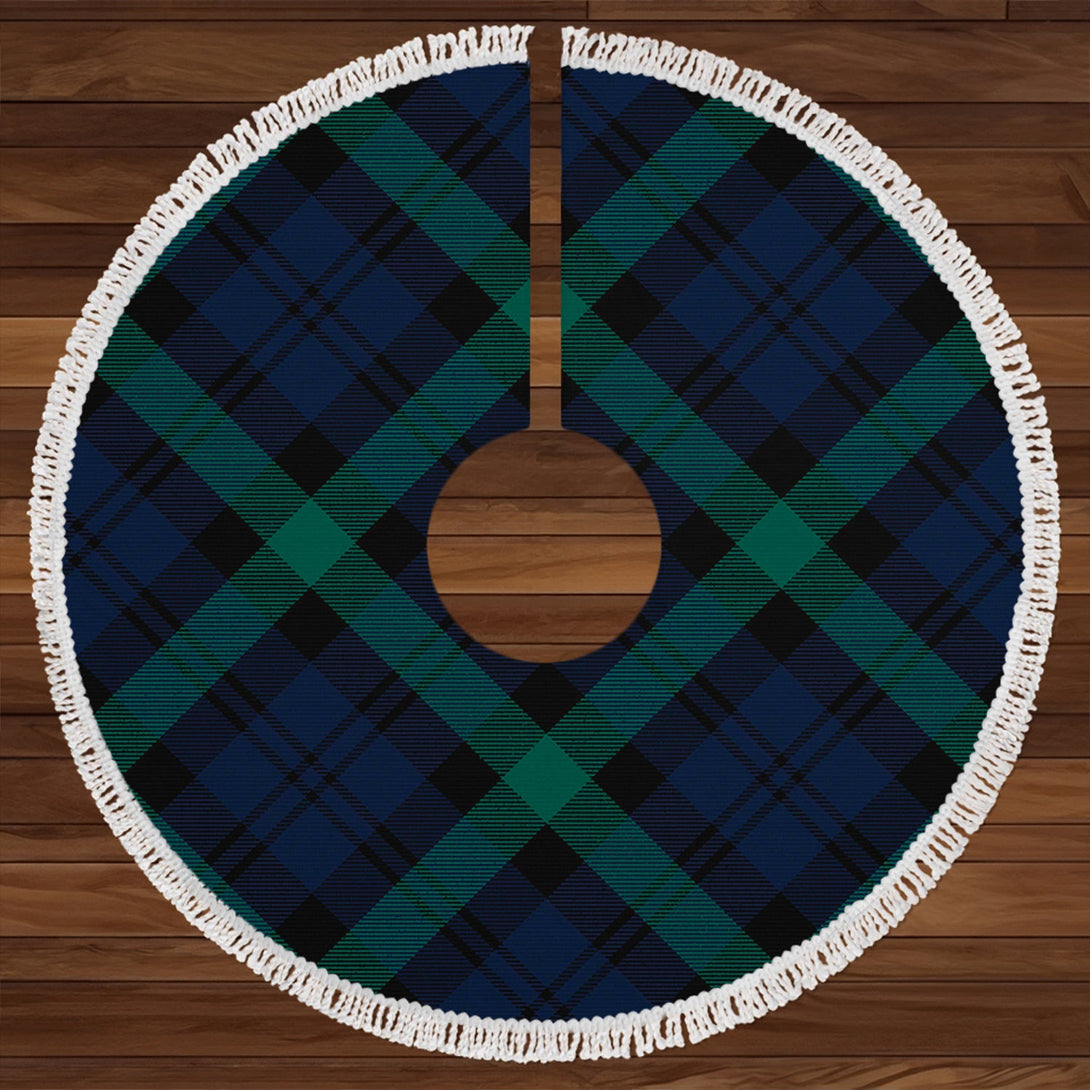 Campbell of Glenlyon Modern 2 Clan Badge Tartan Christmas Tree Skirt