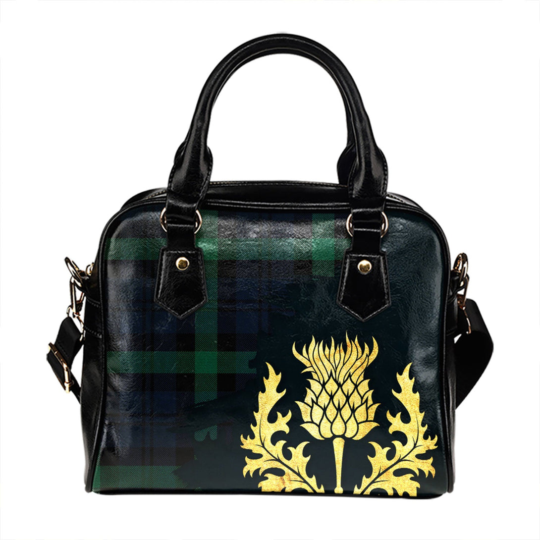 Campbell of Glenlyon Modern 2 Tartan Shoulder Handbag Thistle Oldest Style