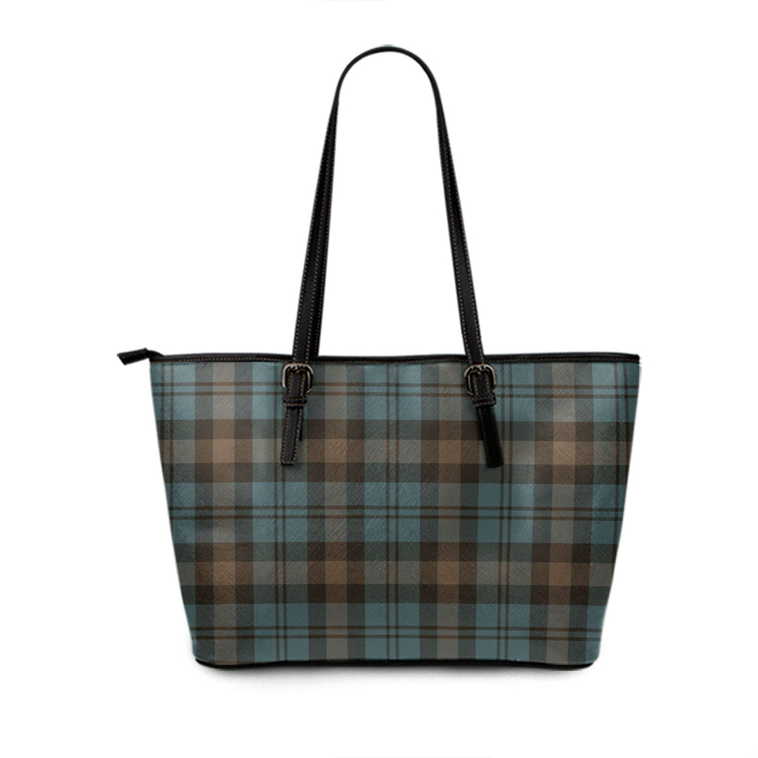 Campbell of Glenlyon Weathered Tartan Leather Tote Bag