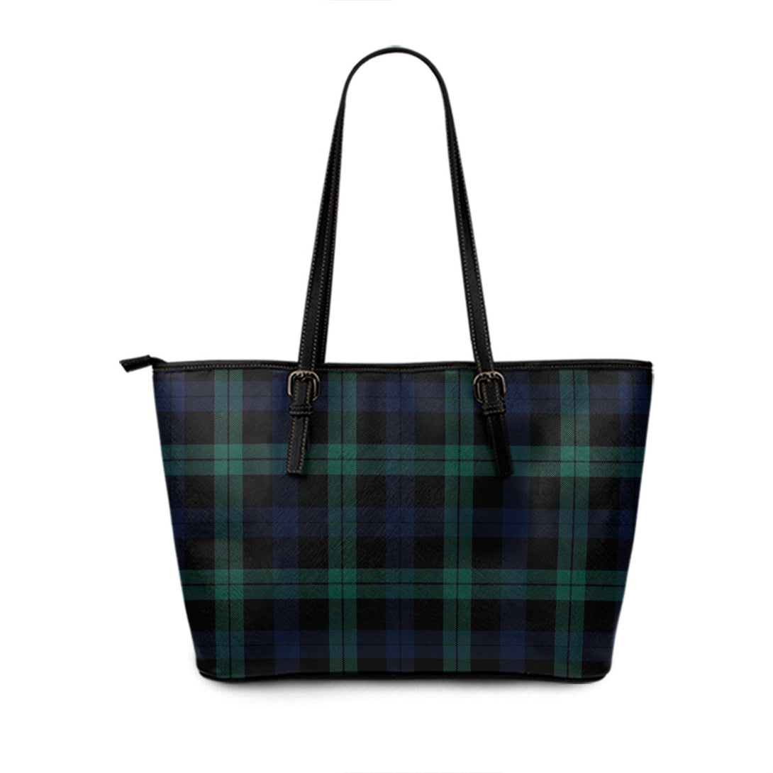 Campbell of Lochawe Modern Tartan Leather Tote Bag