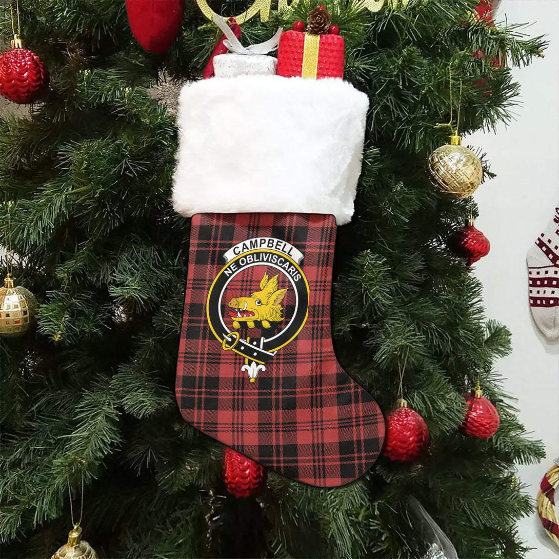 Campbell of Lochlane Ancient 2 Clan Badge Tartan Christmas Stocking