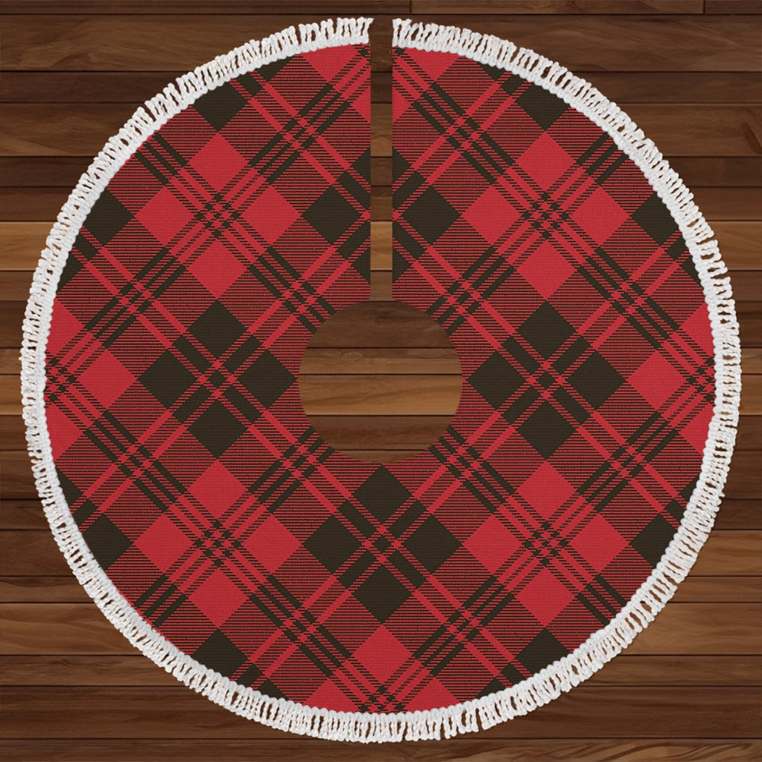 Campbell of Lochlane Weathered 2 Clan Badge Tartan Christmas Tree Skirt