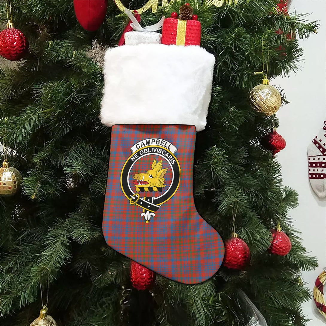 Campbell of Loudon Plaid Ancient 2 Clan Badge Tartan Christmas Stocking