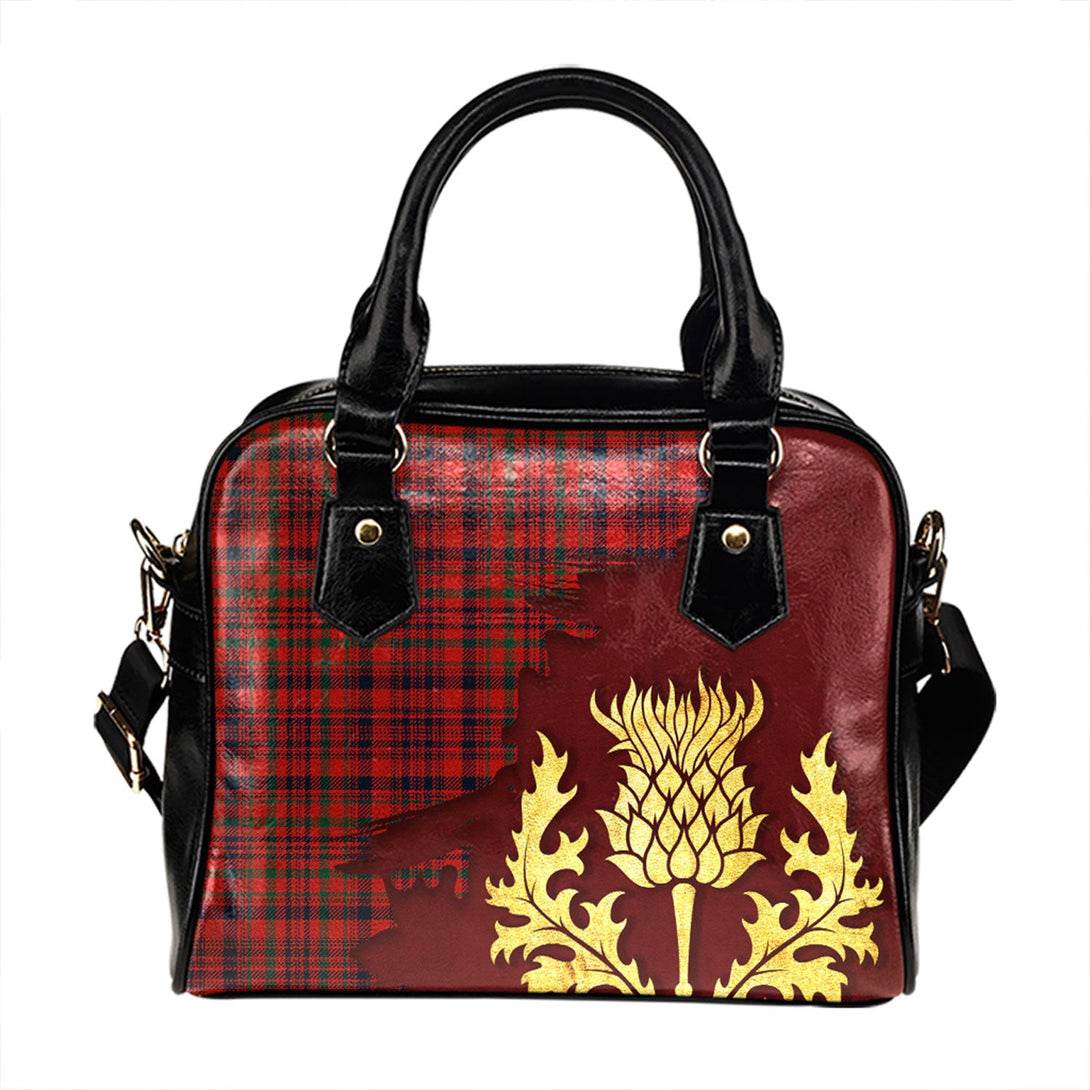 Campbell of Loudon Plaid Modern 2 Tartan Shoulder Handbag Thistle Oldest Style