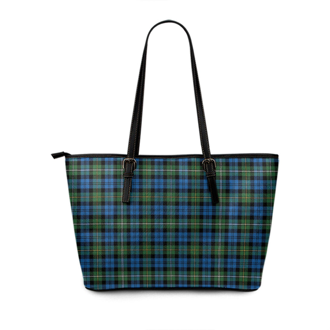 Campbell of Loudon (Campbell Louden) Ancient Tartan Leather Tote Bag