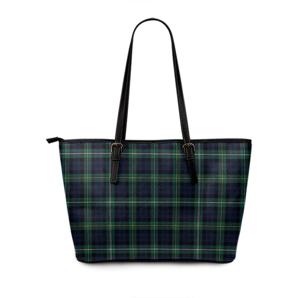 Campbell of Loudon (Campbell Louden) Modern Tartan Leather Tote Bag