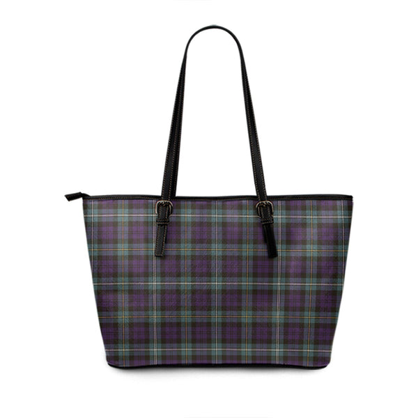 Campbell of Loudon (Campbell Louden) Weathered Tartan Leather Tote Bag