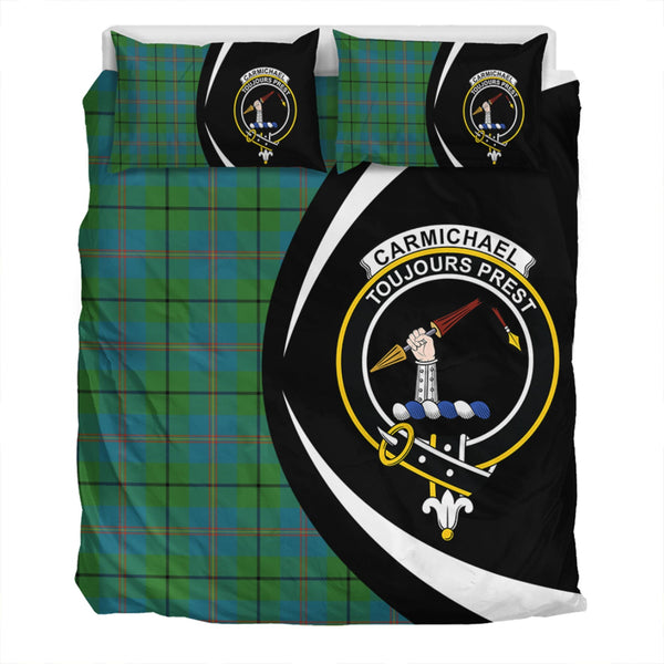 Carmichael Ancient Clan Badge Tartan Bedding Set Circle Style