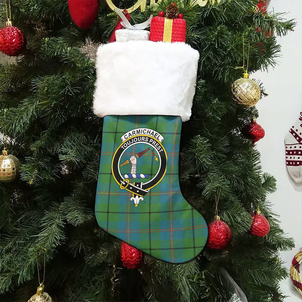 Carmichael Ancient Clan Badge Tartan Christmas Stocking